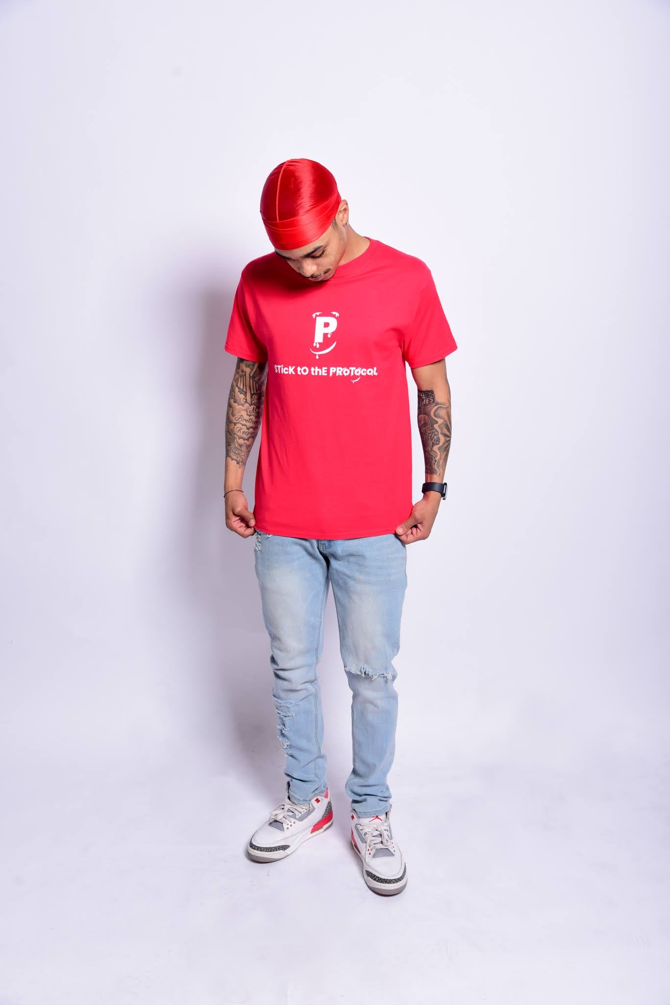 Red PRoTocoL tee