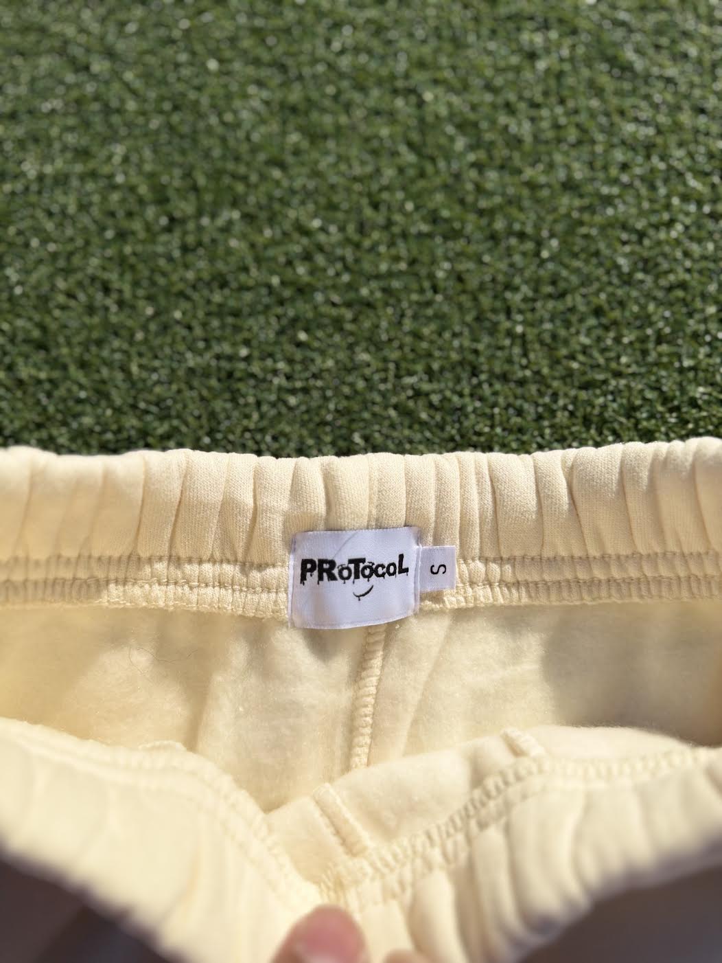 Cream Sweatpants
