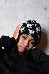 Black Scattered "P"beanie