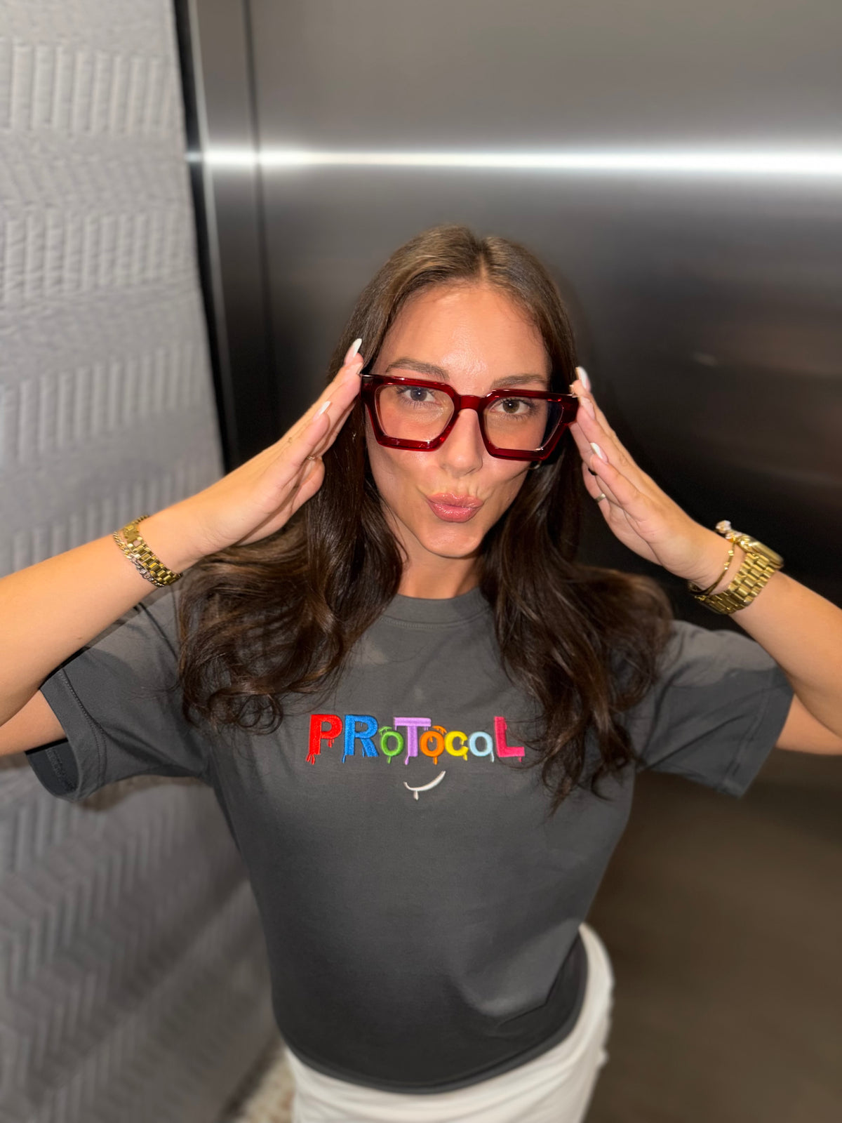 Stitched Multicolor Tee