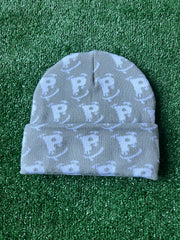 Grey Scattered "P" Beanie