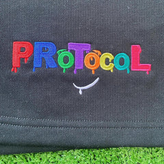 Black Multicolor PRoTocoL shorts