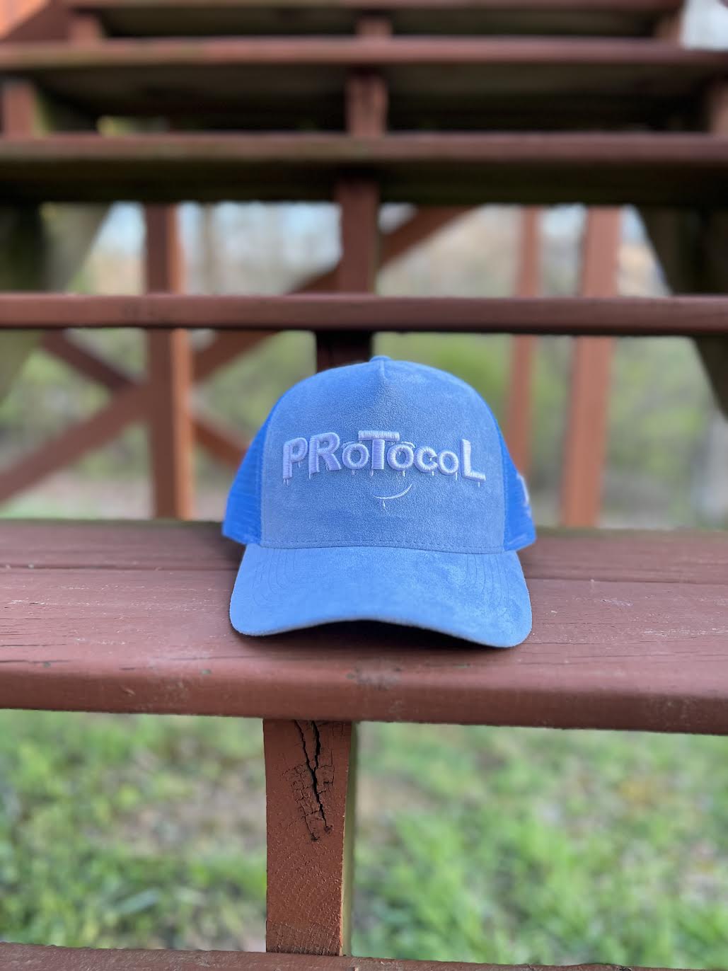 Ice Blue Suede PRoTocoL Trucker Hat